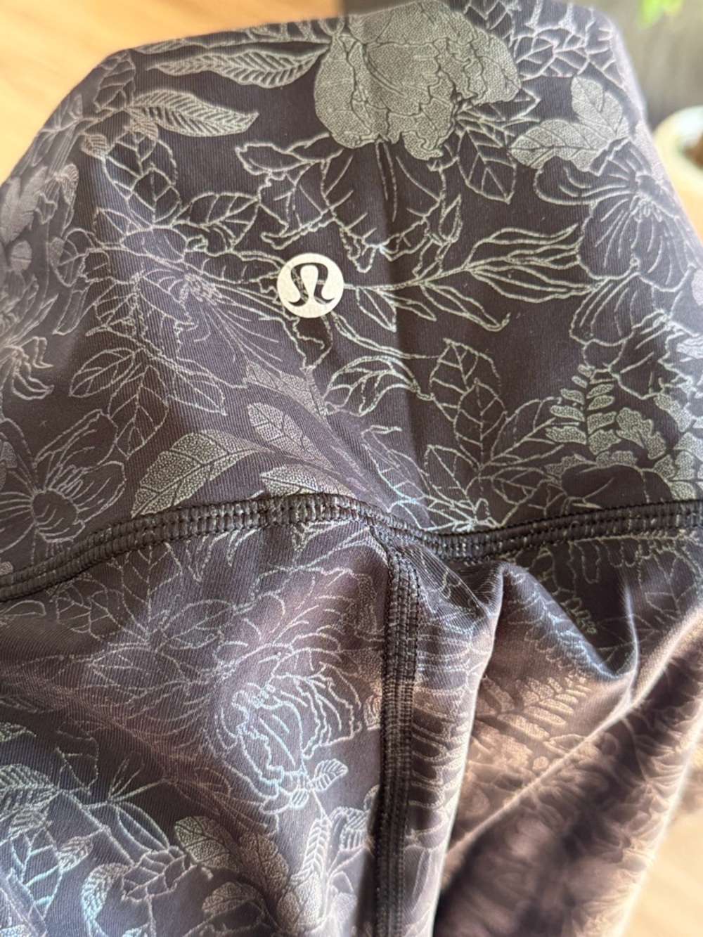 lululemon athletica Black Floral-Print High-Rise Jeggings - Picture 3 of 5